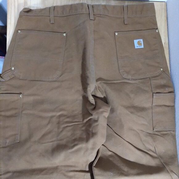 DS Vintage Carhartt Double Knee Chore Pants Dungarees 42x30 - Picture 7 of 8